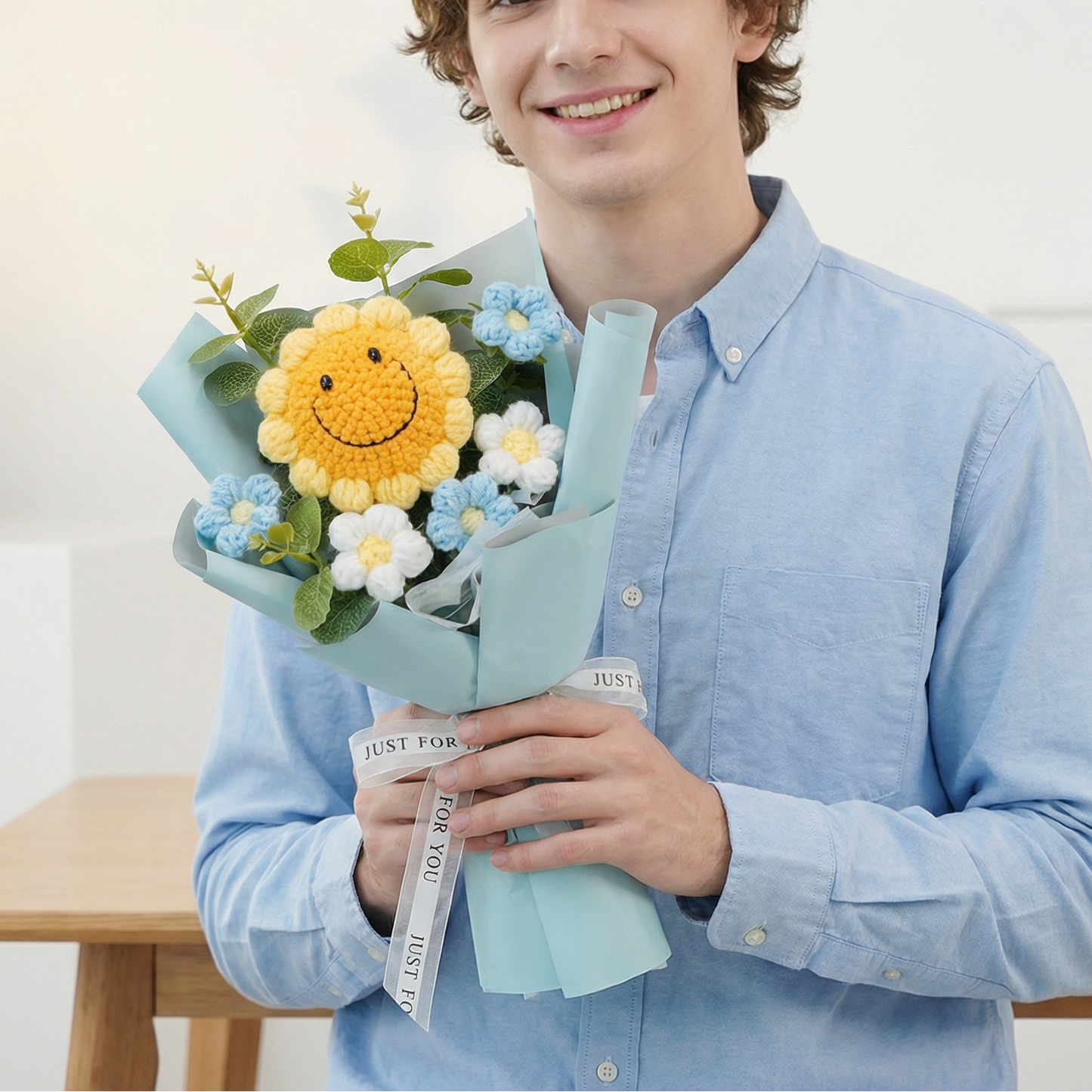 Hand Crocheted Flowers (Smile)