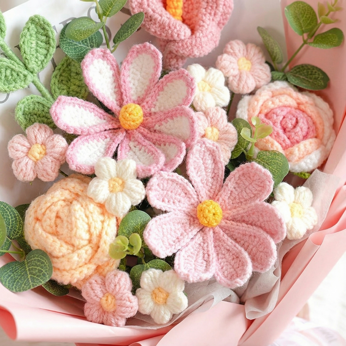 Hand Crocheted Flowers (Mixed)
