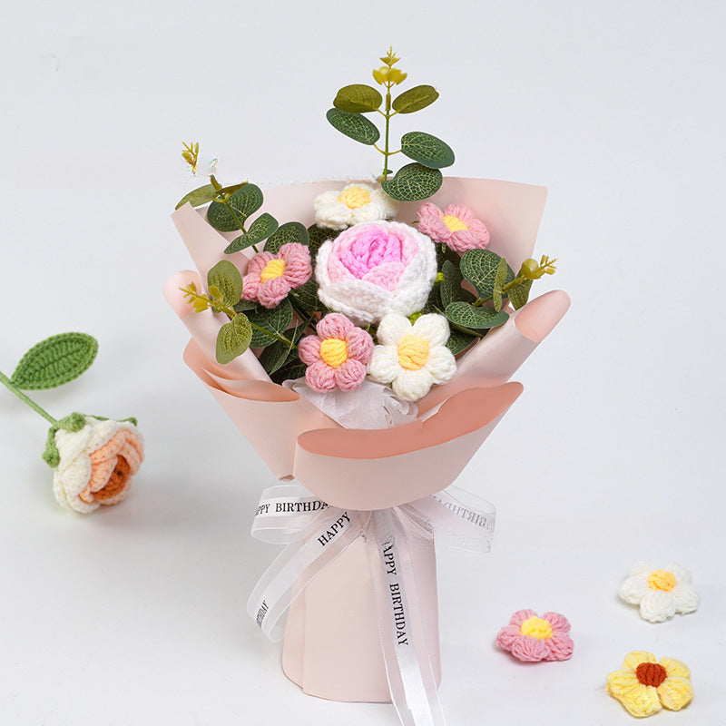 Hand Crocheted Flowers (1 Bud)