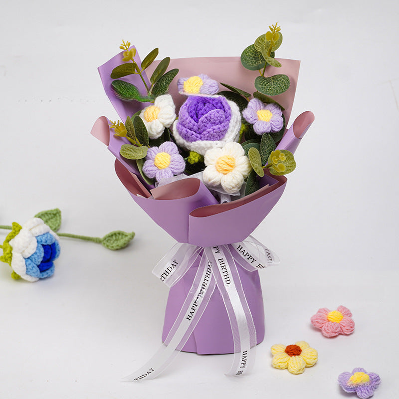 Hand Crocheted Flowers (1 Bud)