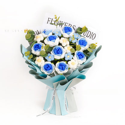 Hand Crocheted Flowers (9 Buds)