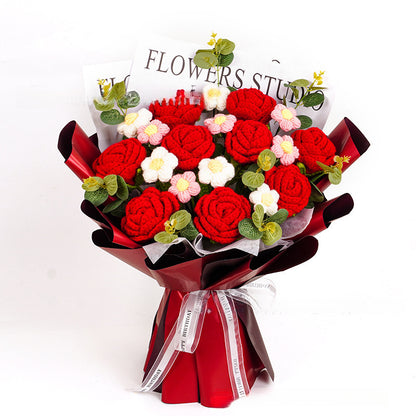 Hand Crocheted Flowers (9 Buds)